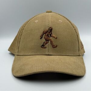 Aksels Corduroy Big Foot Sasquatch SnapBack Adjustable Hat One Size OSFM